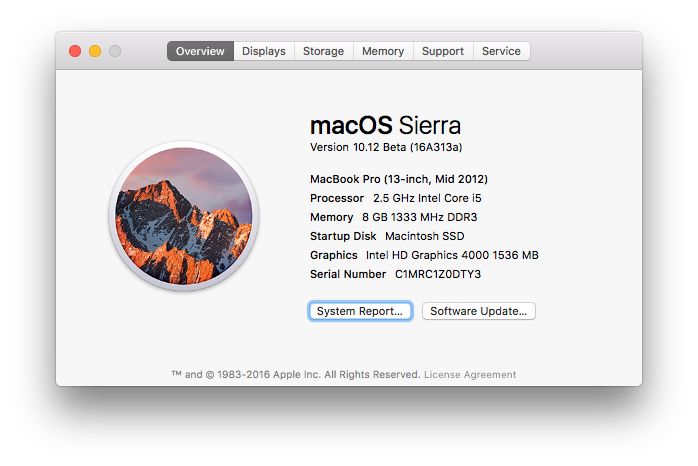 mac os sierra reviews for macbook pro 2012